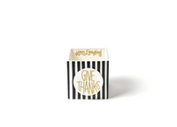 Black Stripe Medium Mini Nesting Cube