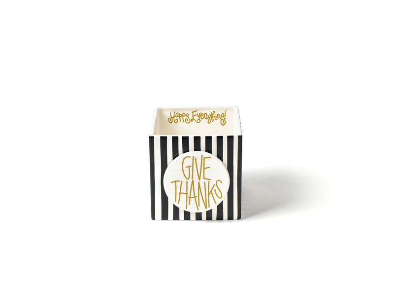 Black Stripe Medium Mini Nesting Cube