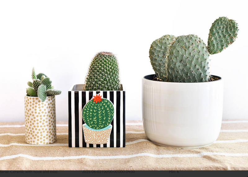 Black Stripe Medium Mini Nesting Cube