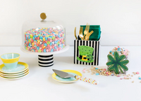 Black Stripe Medium Mini Nesting Cube