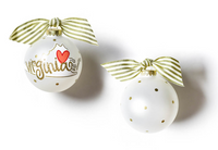 Virginia Motif Glass Ornament