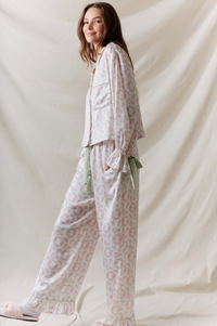 Satin Button Down PJ/Top Set
