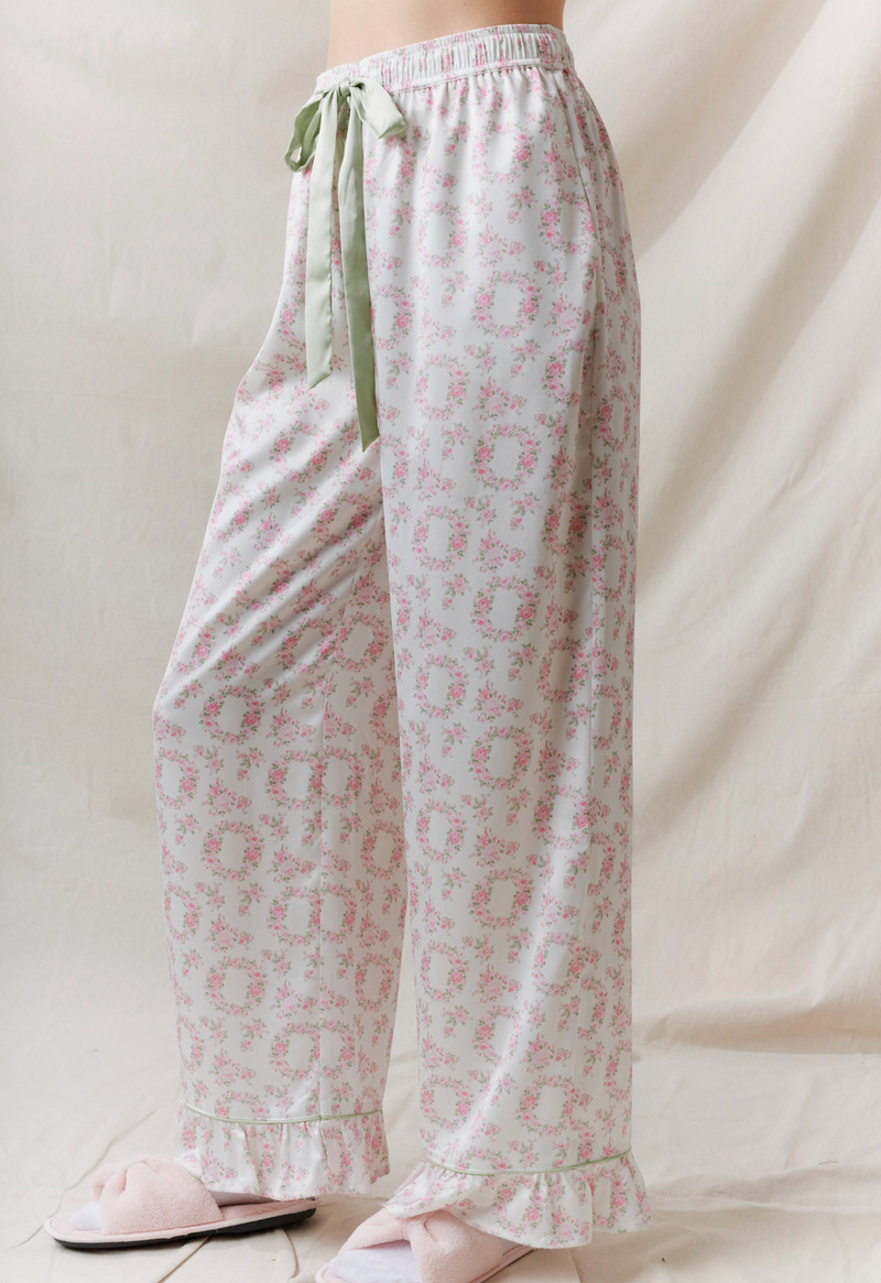 Satin Button Down PJ/Top Set