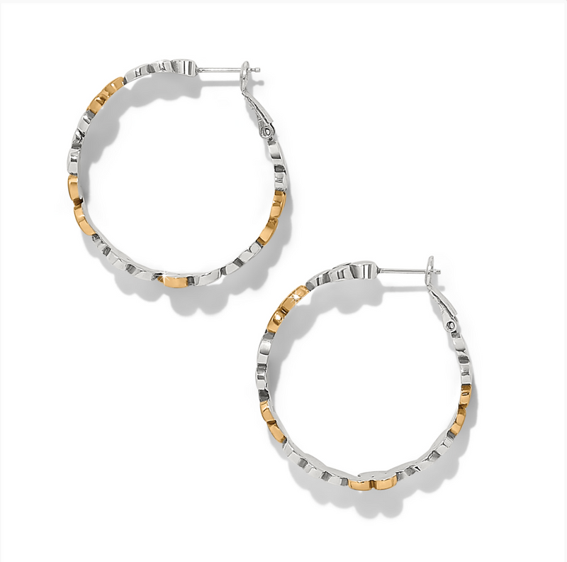 Pebble Edge Large Hoop Earrings