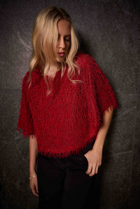Novelty Fringe Boxy Top