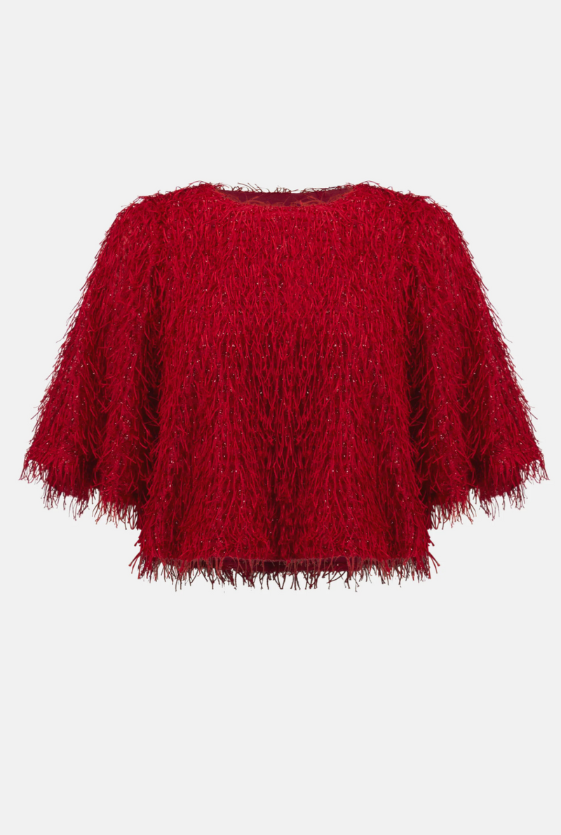 Novelty Fringe Boxy Top