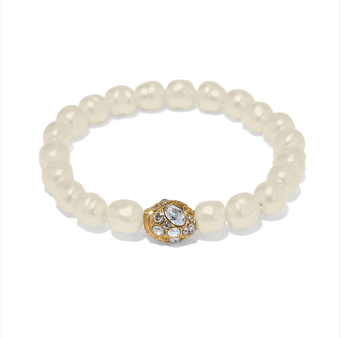 Trust Your Journey Double Pearl Stretch Bracelet