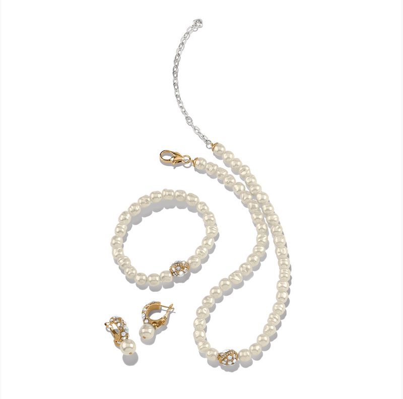 Trust Your Journey Double Pearl Stretch Bracelet