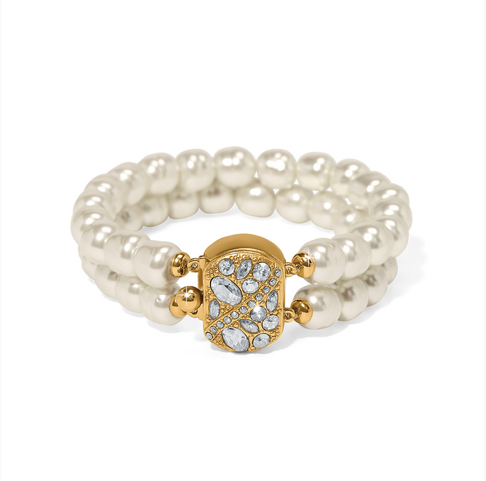 Trust Your Journey Double Pearl Stretch Bracelet