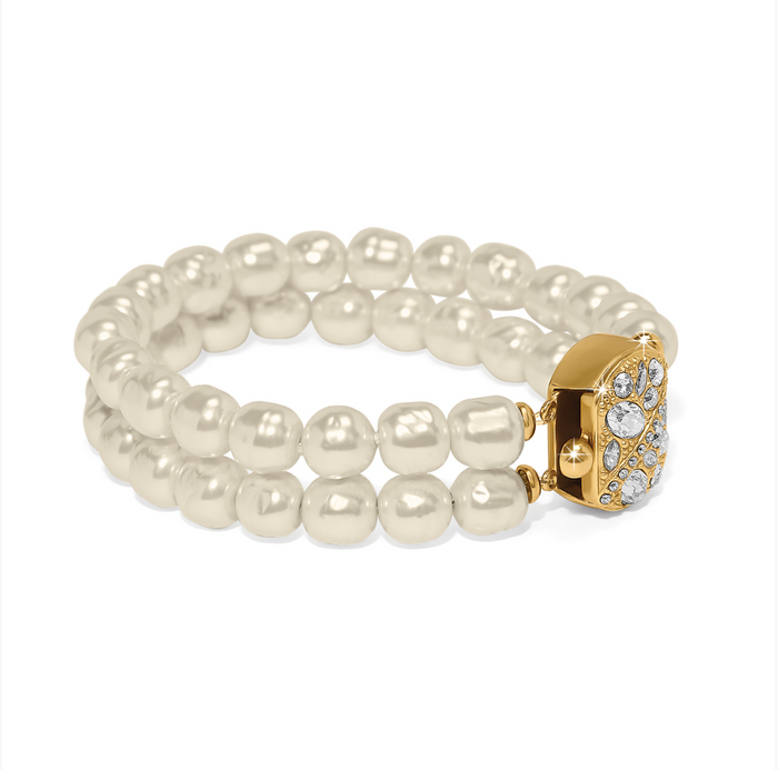 Trust Your Journey Double Pearl Stretch Bracelet