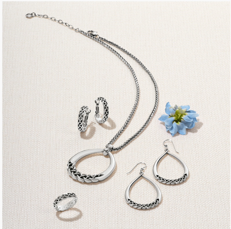 Interlok Braid Small Hoop Earrings