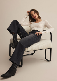 Tibi Scoop Mesh Top