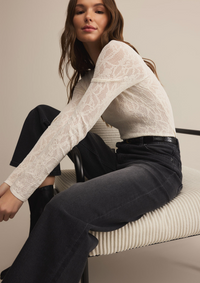 Tibi Scoop Mesh Top