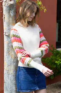 Knitted Bishop Sleeve Sweater