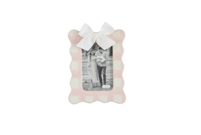Vertical Pink Bow Frame