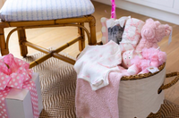 Vertical Pink Bow Frame