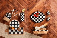 Black & White Edge Bread Basket Set