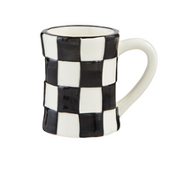 Large Check Bistro Mugs