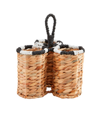 Stripe Woven Utensil Holder