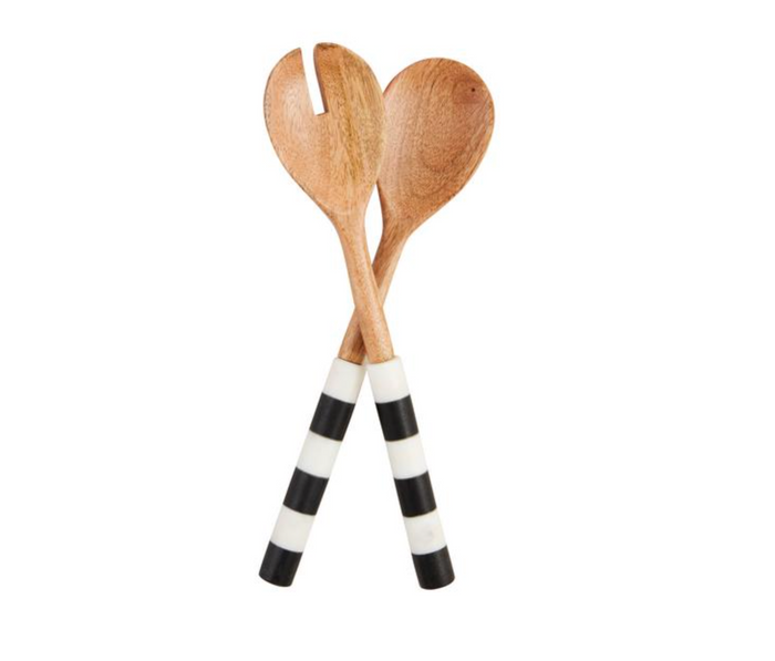 Striped Marble Server Set