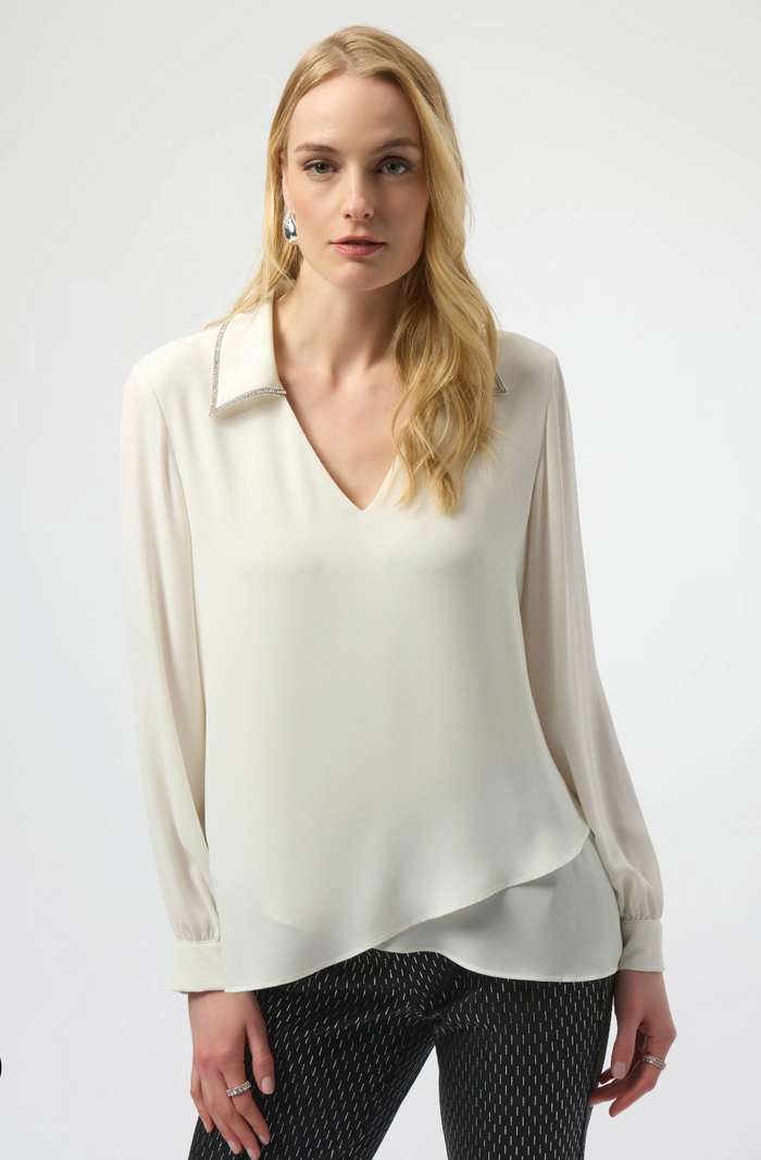 Georgette Flared Layered Top