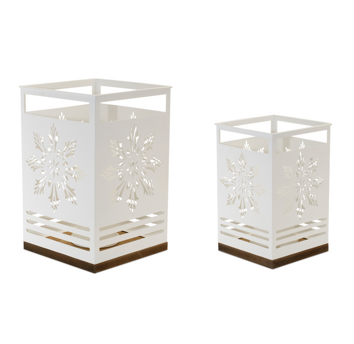 Snowflake Candle Holder (Set of 2)