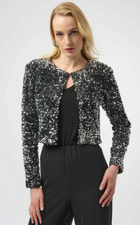 Sequined Velvet Cropped Cover-Up