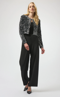 Sequined Velvet Cropped Cover-Up