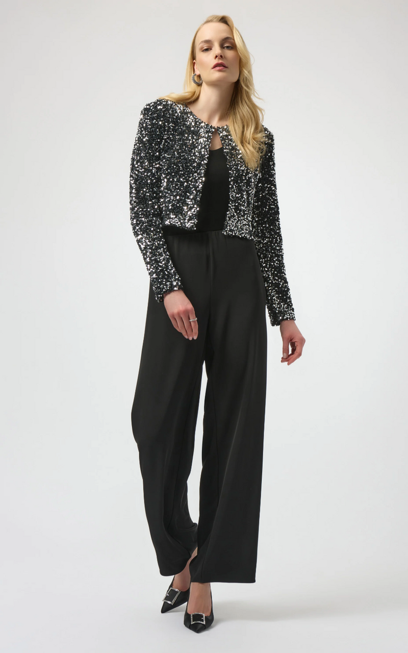 Sequined Velvet Cropped Cover-Up