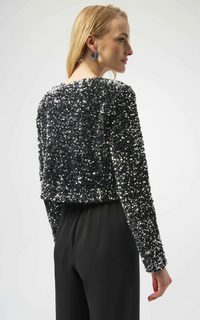 Sequined Velvet Cropped Cover-Up