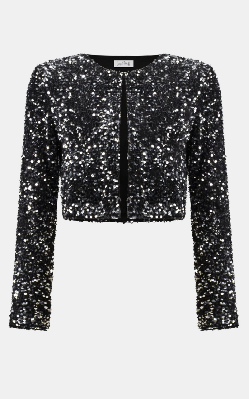 Sequined Velvet Cropped Cover-Up