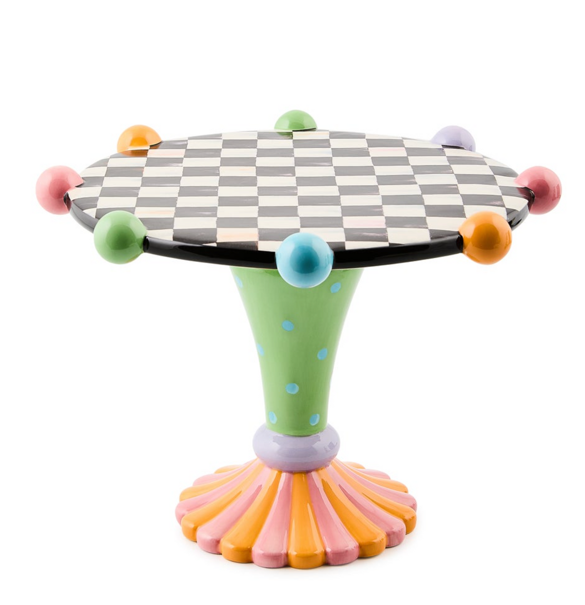 Trick or Treat Ceramic Pedestal Platter