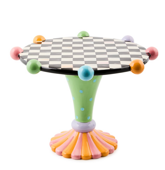Trick or Treat Ceramic Pedestal Platter