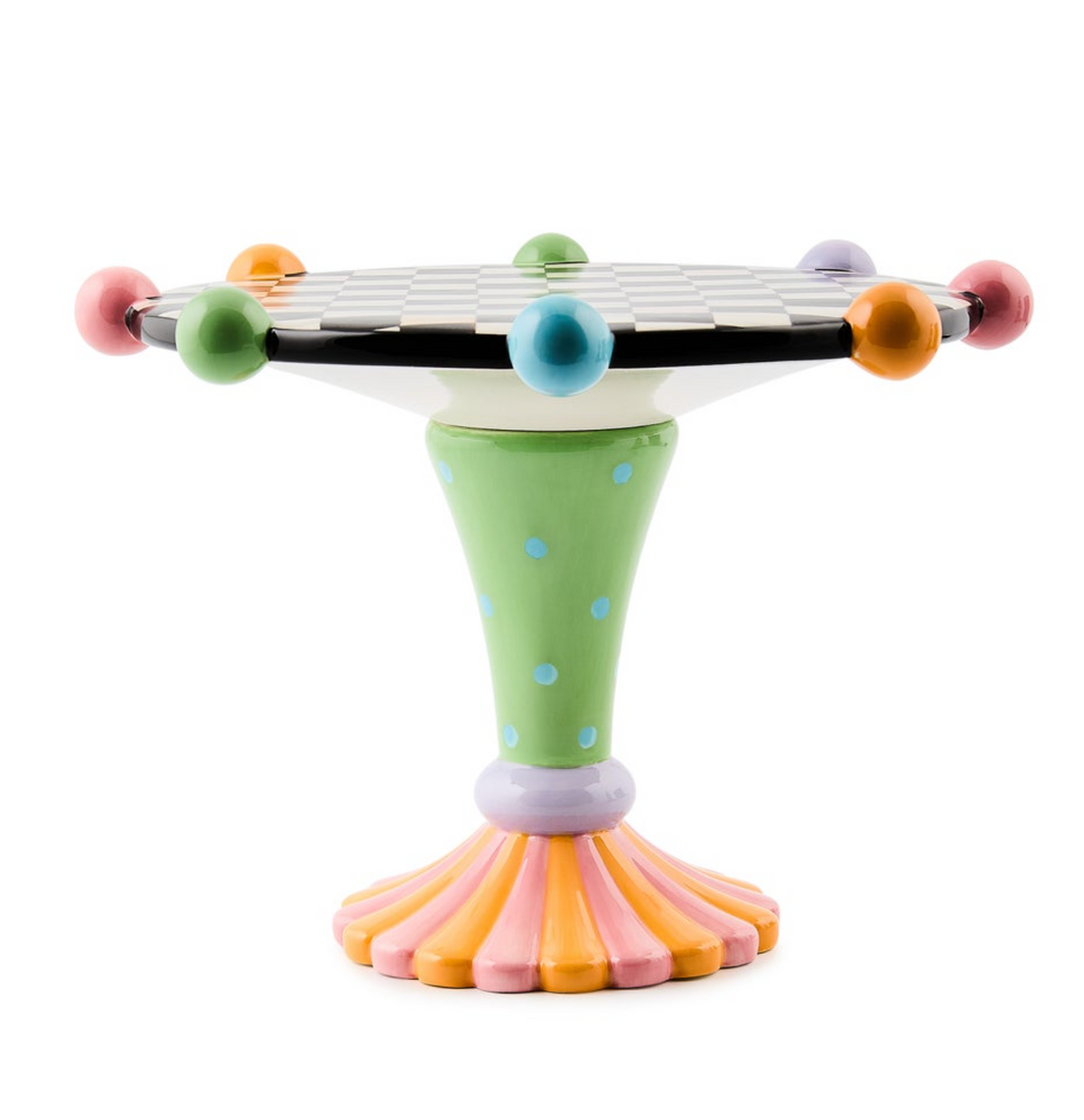 Trick or Treat Ceramic Pedestal Platter