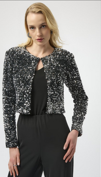 Sequined Velvet Cropped Cover-up