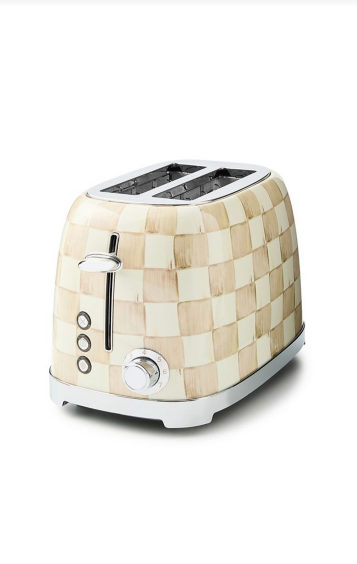 Mocha Check 2-Slice Toaster
