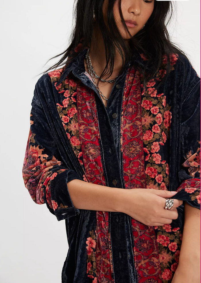 We The Free One Night Velvet Top