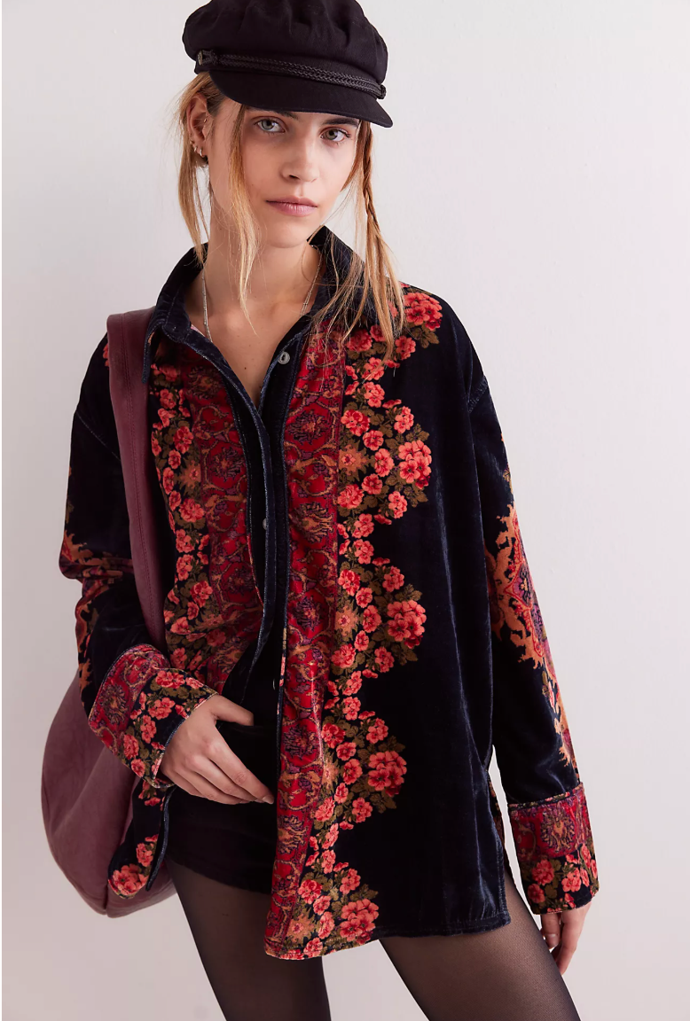 We The Free One Night Velvet Top