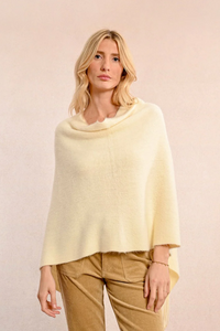 Soft fringed poncho