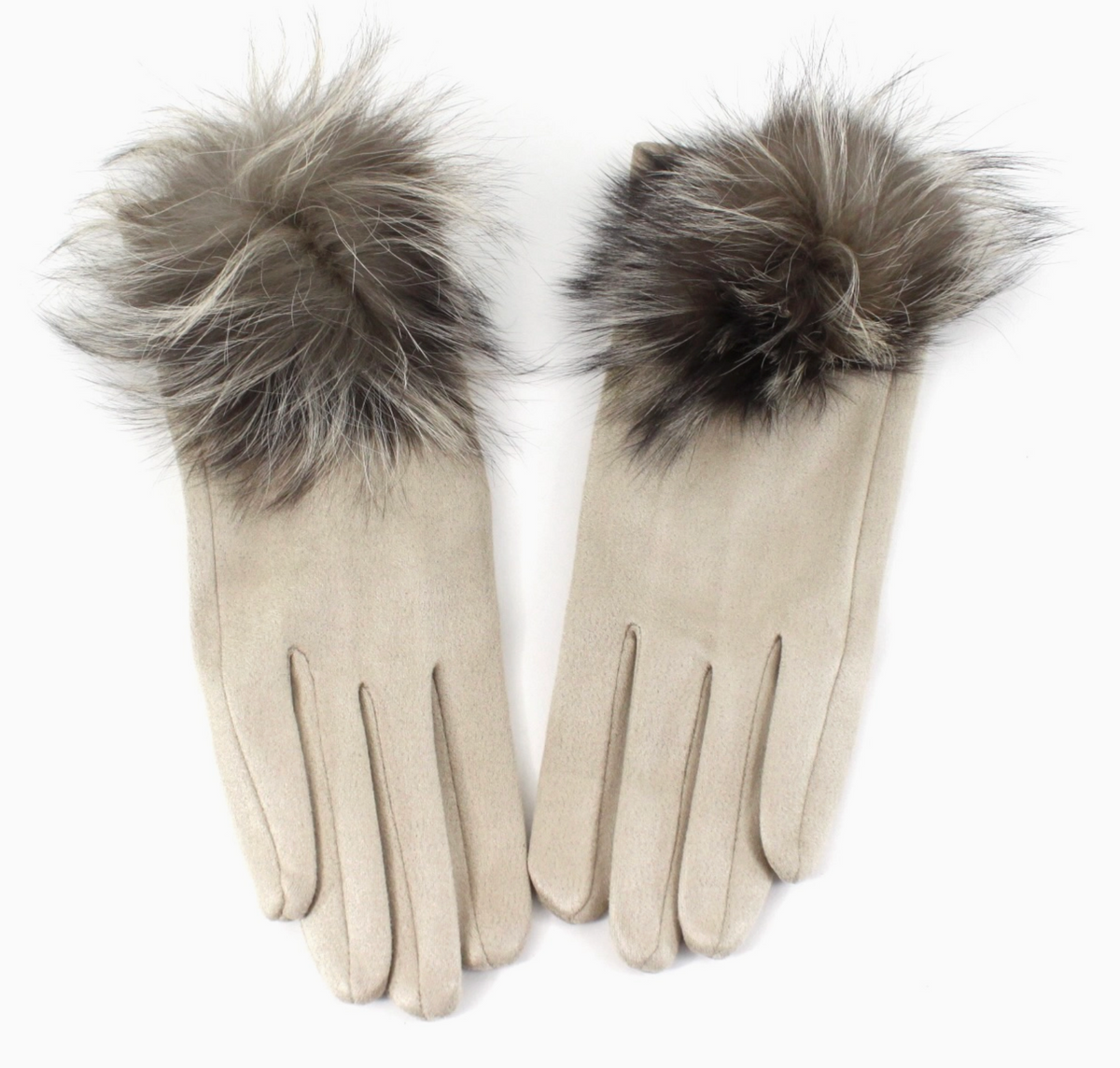 Extra Furry Pom Pom Gloves