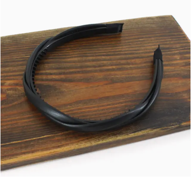 Handmade Twisted Faux Leather Headband