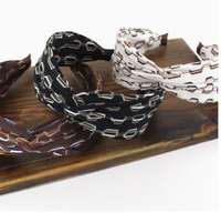 Handmade Geo Pattern Twisted Headband