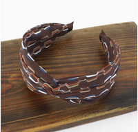 Handmade Geo Pattern Twisted Headband