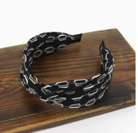 Handmade Geo Pattern Twisted Headband