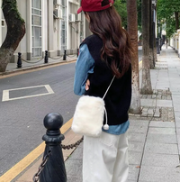 Faux Fur Crossbody Bag