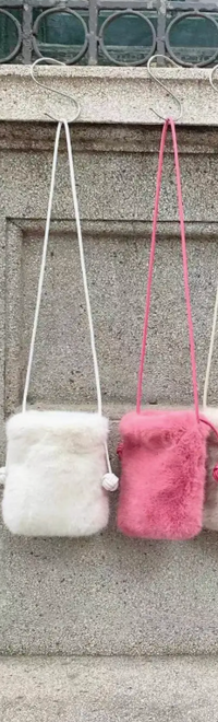 Faux Fur Crossbody Bag