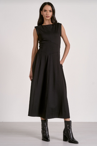 Midi Sleeveless Flair Dress
