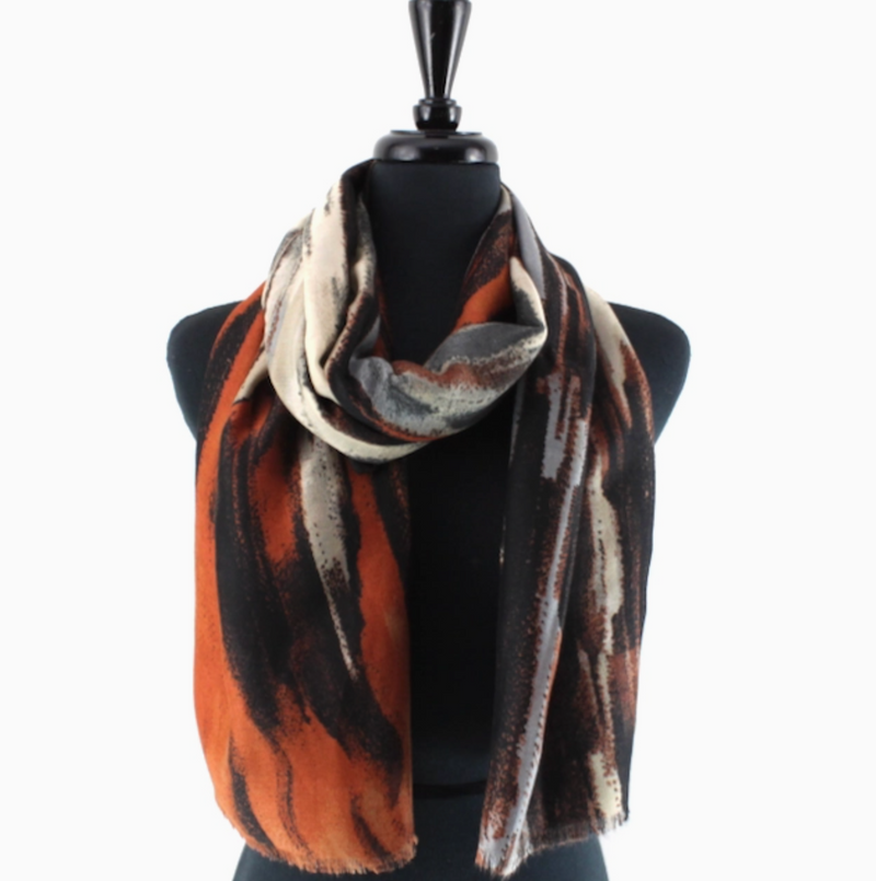 Lightweight Printed Scarf