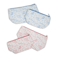 Animal Toile Set of 2 Quilted Multipurpose Pouches