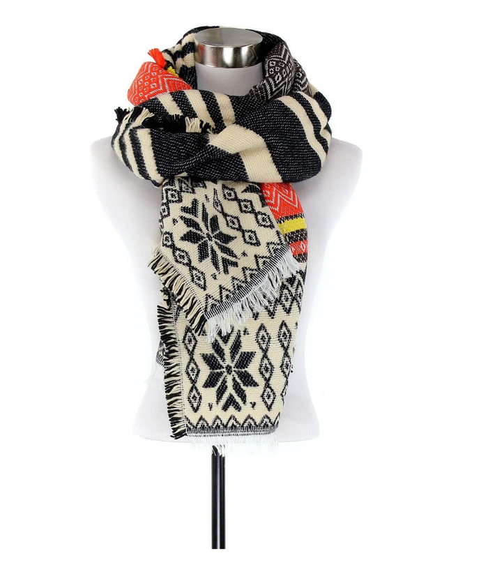 Madras Plaid Blanket Scarf